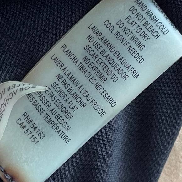 VINCE CAMUTO Black White Yellow Halter Dress Sz 2 Maxi Lined (see measurements) - Picture 8 of 8